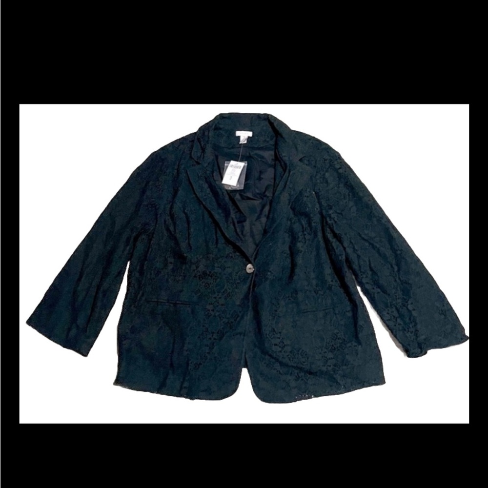 NWT Chico’s Black Lace Blazer Size 3 (XL)